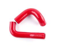 CMS 3 Layer Silicone Coolant Radiator Hose Kit Tube Compatible with 1955-1957 Chevrolet Bel Air 4.3L 4.6L V8 (Red)