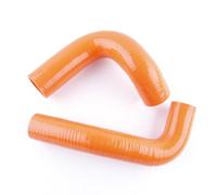 CMS 3 Layer Silicone Coolant Radiator Hose Kit Tube Compatible with 1955-1957 Chevrolet Bel Air 4.3L 4.6L V8 (Orange)