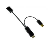 CMS Cables 15cm Leaded HDMI M to DisplayPort F Adapter - 4K 60Hz