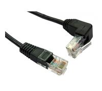 CMS Cables 1m Cat5e UTP Straight to Right Angled UP Cable