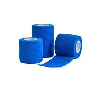 CMS Medical 5 cm x 4.5 m Blue Cohesive Bandage - Pack of 3