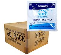 CMS Mini Ice Pack Case - 60 x Instant Sports Injury Freeze Cold Cool Ice Packs