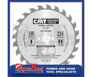CMT 291.160.24H Crosscut Portable Circular Saw Blade 160 x 20B x 24T