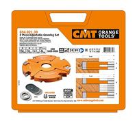 CMT 694.021.30-2 Piece Adjustable Grooving Cutter Head Set Hw D=150X14-28X3