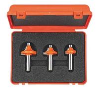 CMT 838.501.11 3-Piece Roundover Bit Set, 1/2-Inch Shank, Carbide-Tipped