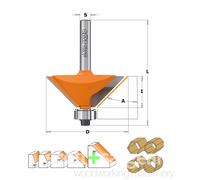 CMT 936 Chamfer Bit w/ Bearing TCT S-8 D-22.2X10 Price is Inc VAT@20%
