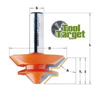 CMT cutters for right angle interlocking