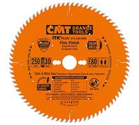 CMT Orange Tools 273.250.80M - Fine Finish Saw Blade (ITK-PLUS) HW 250x2.4/1.6x30 Z80 ATB+S