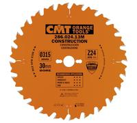 CMT Orange Tools 286.024.13M - Saw Blade for Building 315X3.2X30 Z=24 5'ATB
