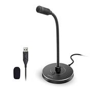 CMTECK USB Computer Microphone G009, Noise-Cancelling Recording Desktop Mic for PC/Laptop for Online Chatting, Home Studio, Podcasting, Gaming, Skype, YouTube with Mute Function(Windows/Mac)