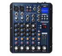 CMX Audio MX6U Professional 6-Channel Mixing Console; Built-in DSP Processor; 3 Band EQ, 48V Phantom Power; Built-in Mp3 Player; USB and SD Input