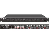 CMX Audio PA-200MX 11-Channel Stereo Mixer/Pre-amplifier; 19" Rack Mount Design of 1U Height; 6x Balanced Mic/Line Inputs; Aux 1-4 Inputs and EMC Input; REC Output and Stereo Balanced XLR Outputs
