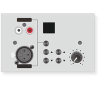 CMX Audio PA-4500WP Remote Control Panel; Purpose Built for the PA-4500MX Series Amplifier; Communication Through CAT6 Cable; Audio Sources Selection and Volume Control; In-wall Flush Mount