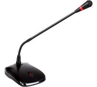 CMX Audio TM-303C Phantom Power Tabletop Condenser Microphone; 15.35" Gooseneck; Voice Pick-up Distance from 1.3 to 2.6 feet; 48V Phantom Power or 3V DC Power Supply; Cardioid Polar Pattern