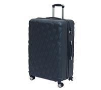 CMY 24" Medium Suitcase Lightweight Luggage 4 Wheel Spinner Travel Case Trolley ABS Hold Check in (Navy)