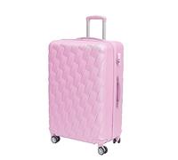 CMY 24" Medium Suitcase Lightweight Luggage 4 Wheel Spinner Travel Case Trolley ABS Hold Check in (Pink)