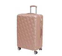 CMY 24" Medium Suitcase Lightweight Luggage 4 Wheel Spinner Travel Case Trolley ABS Hold Check in (Rose Gold)
