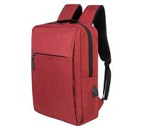 CMY Anti-Theft Laptop Backpack,Business Travel Backpack Bag with USB Charging Port Lock,Water Resistant College School Computer Rucksack (Red)