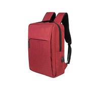 CMY Anti-Theft Laptop Backpack Business Travel Bag with USB Charging Port Water Resistant College School Computer Rucksack Work Backpack for Mens Womens Fits 15.6 Inch Laptop Red