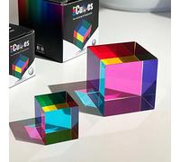 CMY Cubes® - Original (50mm) - Color Cube - Optical Cube - Cyan, Magenta, Yellow - Subtractive Color Mixing, Diamond Polished, Scientific and Educational Toys, Gorgeous Physics Toys
