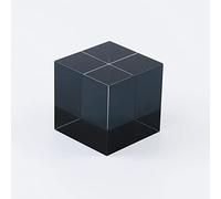 CMY Cubes® - The K Cube (50mm) - Black Cube - Optical Cube - Cyan, Magenta, Yellow & Black- Subtractive Color Mixing, Diamond Polished, Scientific and Educational Toys, Gorgeous Physics Toys