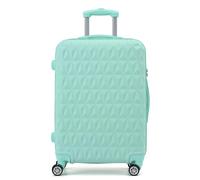 CMY Hard Shell Medium Suitcase Check-in Luggage - Lightweight 4-Wheel ABS 24" with Spinner Wheels - 3 Digit Combination Lock - Durable Travel Trolley Bag (High Light Green)