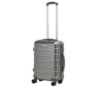 CMY Hard Shell PC Carry on Cabin Approved 20'' Lightweight Suitcase Luggage Trolley with 4 Spinner Wheels TSA Combination Lock Suitcase Approved by Over 100+ Airlines (Dark Grey)