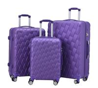 CMY Hard Shell Suitcase 3 Piece Set 20”+24”+28” Lightweight Luggage