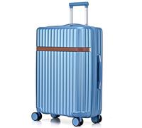 CMY Large Suitcase Hard Shell | Aluminum Telescopic Handle | 3 Digit Combination Lock | 4 Dual Spinner Wheels | Lightweight Luggage Suitcases| Hold Check in (Sky Blue, Large 28")