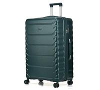 CMY Large Suitcase Luggage | Hard Shell PC+ ABS | Lightweight | 4 Dual Spinner Wheels | Trolley Suitcases | Hold Check in Luggage | 3 Digit Combination Lock | Telescopic Handle (DARK GREEN, LARGE 28")