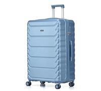 CMY Large Suitcase Luggage | Hard Shell PC+ ABS | Lightweight | 4 Dual Spinner Wheels | Trolley Suitcases | Hold Check in Luggage | 3 Digit Combination Lock | Telescopic Handle (ICE Blue, Large 28")