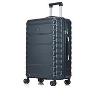 CMY Large Suitcase Luggage | Hard Shell PC+ ABS | Lightweight | 4 Dual Spinner Wheels | Trolley Suitcases | Hold Check in Luggage | 3 Digit Combination Lock | Telescopic Handle (Navy, Large 28")