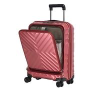 CMY Lightweight Hard Shell Expandable Carry on Cabin Luggage Suitcase Laptop Compartment TSA Approved Lock 20'' with 4 Spinner Wheels (Red Wine)