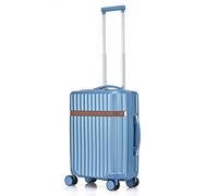 CMY Luggage Suitcase Hard Shell | Cabin Luggage | Lightweight Suitcases | Aluminum Telescopic Handle | 3 Digit Combination Lock | 4 Dual Spinner Wheels | Trolley Travel (Sky Blue, Cabin 20")