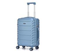 CMY Medium Suitcase Luggage | Hard Shell PC+ ABS | Lightweight | 4 Dual Spinner Wheels | Hold Check in Luggage | 3 Digit Combination Lock | Telescopic Handle (ICE Blue, Medium 24")