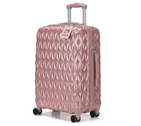 CMY Suitcase 28 Inch Large Hard Shell Luggage Lightweight ABS 4 Dual Spinner Wheels Business Trip Trolley Case Suitcases Hold Check in Luggage 3 Digit Combination Lock (Rose Gold, 28 inches)