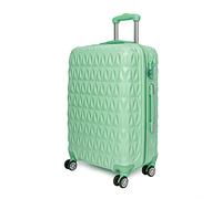 CMY Suitcase 28 Inch Large Hard Shell Luggage Lightweight ABS 4 Dual Spinner Wheels Business Trip Trolley Case Suitcases Hold Check in Luggage 3 Digit Combination Lock (Green, 28 inches)