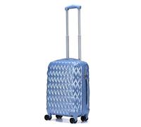 CMY Suitcase Hard Shell / 4 Spinner Wheels/ABS Cabin and Hold Luggage/Combination Lock/Lightweight Approved for Most Airlines (ICE Blue, 20)
