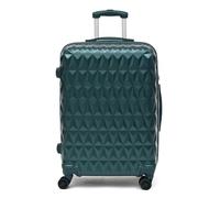 CMY Suitcase Hard Shell / 4 Spinner Wheels/ABS Cabin and Hold Luggage/Combination Lock/Lightweight Approved for Most Airlines (Dark Green, 28)