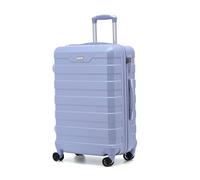 CMY Suitcase Large Lightweight Hard Shell ABS Large Suitcase 4 Dual Spinner Wheels Hold Check in Luggage 3 Digit TSA Combination Lock (Purple)