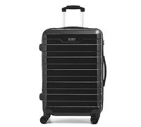 CMY Suitcase Large Lightweight Hard Shell ABS Large Suitcase 4 Dual Spinner Wheels Hold Check in Luggage 3 Digit TSA Combination Lock (Black)