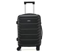 CMY Suitcase Luggage Cabin Size | Hard Shell PC+ ABS | Lightweight | 4 Dual Spinner Wheels | Trolley Suitcases | Carry on | 3 Digit Combination Lock | Telescopic Handle (Black, Cabin 20")