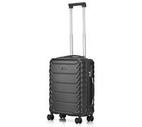 CMY Suitcase Luggage Cabin Size | Hard Shell PC+ ABS | Lightweight | 4 Dual Spinner Wheels | Trolley Suitcases | Carry on | 3 Digit Combination Lock | Telescopic Handle (Dark Grey, Cabin 20")