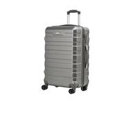CMY Suitcase Medium Size Hard Shell Lightweight 4 Dual Spinner Wheels Trolley Luggage Suitcase Medium 24" Hold Check in Luggage TSA Combination Lock (Dark Grey)