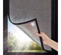 CMYAOYC Reusable Window Insulation Kit, Thermal Insulated Window, Blackout Blinds, Cooling Privacy Window Film, Reflective Foil Insulation, Punch-Free with Suction Cup for Home(110x100cm/43x39in)