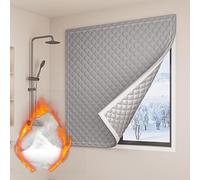 CMYAOYC Window Insulation for Winter, Window Insulation Kit, Thicken Thermal Insulation Film Cotton Window Cover for Winter Bathroom Windows(Gray,200 x 240cm/78 x 95 in)