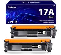 CMYBabee Compatible Toner Cartridge Replacement for HP CF217A 17A for HP Laserjet Pro M102w M102a MFP M130nw MFP M130fw MFP M130a MFP M130fn (Black,2-Pack)