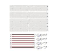 CMYK LED Backlight Board for Bambu Lab P1/X1/A1 Series 3D Printer, 3D Printer Accessories Replacement PCB Lithophane Panel with Connection Cable, DIY 3D Printing Projects for BambuLab(4 Packs)