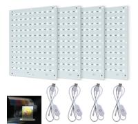 CMYK Lithophane LED Backlight Board Kit Compatible with Bambulab A1/A1 mini Combo/P1P/P1S/X1C/X1E AMS 3D Printer for 3D Printed Photo Model Light Board-4PCS