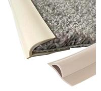 CMYUN Carpet Edge Trim Strip Self Adhesive, Carpet to Tile Wood Flooring Transition Strips, Flexible Rug Edge Protector Cuttable, Floor Edge Binding Strip(Beige,Length-6m(20ft))